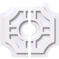 thumbnail image 1 of Ekena Millwork CMP10HS2-02000 10 in. OD x 2 in. ID Square Haus Architectural Grade PVC Contemporary Ceiling Medallion - 2 Piece, 1 of 7