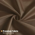 thumbnail image 5 of Fabric Small Shower Stall Curtain Liner, 36" W x 72" H Bathroom Shower Curtain Liner, Hotel Quality, Washable, Water Repellent, Brown Bath Curtains with Plastic Hooks, 5 of 6