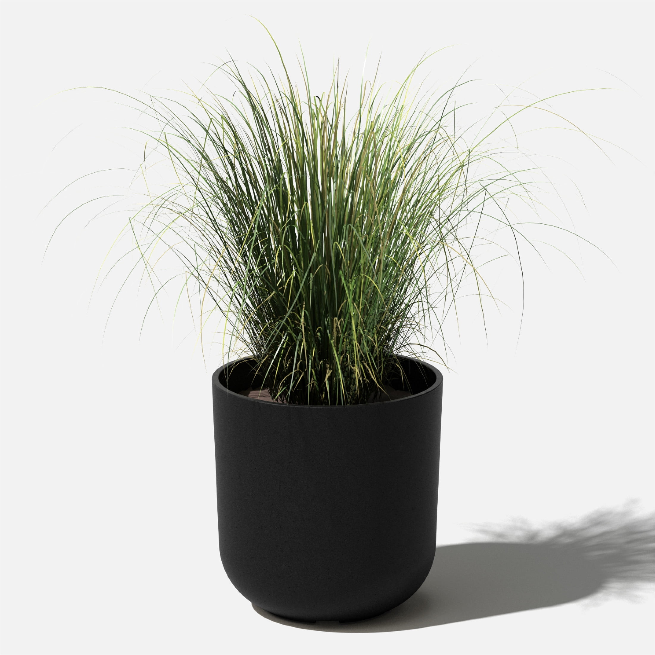 Veradek Mason Series Kona 10" Plastic-Stone Planter - Black