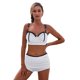 thumbnail image 2 of ABPHQTO Bañador Push Up Full Cup Talle Alto Mujer Blanco, 2 of 5