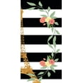 thumbnail image 2 of SD Graphics Studio 11x18 Black Ornate Wood Framed with Double Matting Museum Art Print Titled - Eiffel on Stripes Panel II, 2 of 4
