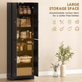 thumbnail image 4 of HOMCOM 72" Tall Pantry Cabinet, Kitchen Pantry Cabinet with 4 Doors, Black, 4 of 10