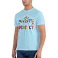 thumbnail image 4 of Doctors Says I Am Autistic Mom Says I Am Perfect Men'S Basic Short Sleeve T-Shirt Sky Blue 6x-Large, 4 of 5
