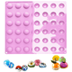 thumbnail image 1 of Mini molde de silicona semiesfera de 24 cavidades, 2 paquetes de moldes para hornear para hacer chocolate, pastel, gelatina, mousse de cúpula Adepaton 2033808-1, 1 of 9