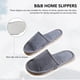 thumbnail image 4 of Zapatillas Retro Punta Cerrada Lavables Reutilizables para Huéspedes del Hogar del Hotel (29CM 41 Gris, 4 of 6
