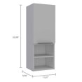 thumbnail image 4 of TUHOME Armoire de Rangement pour Salle de Bain à 4 Tablettes, Murale, Blanche, 4 of 7