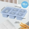 thumbnail image 2 of 4 Pack Bento Lunch Box for Adults and Kids, 5-Compartment Wheat Straw Container for Kids, Reusable Food Storage Containers with Lids, Snack Box Container,Microwave and Dishwasher Safe (4 Color), 2 of 8