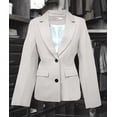 thumbnail image 3 of Saco Entallado de Mujer Elegante y Versátil Blanco Mediana, 3 of 4