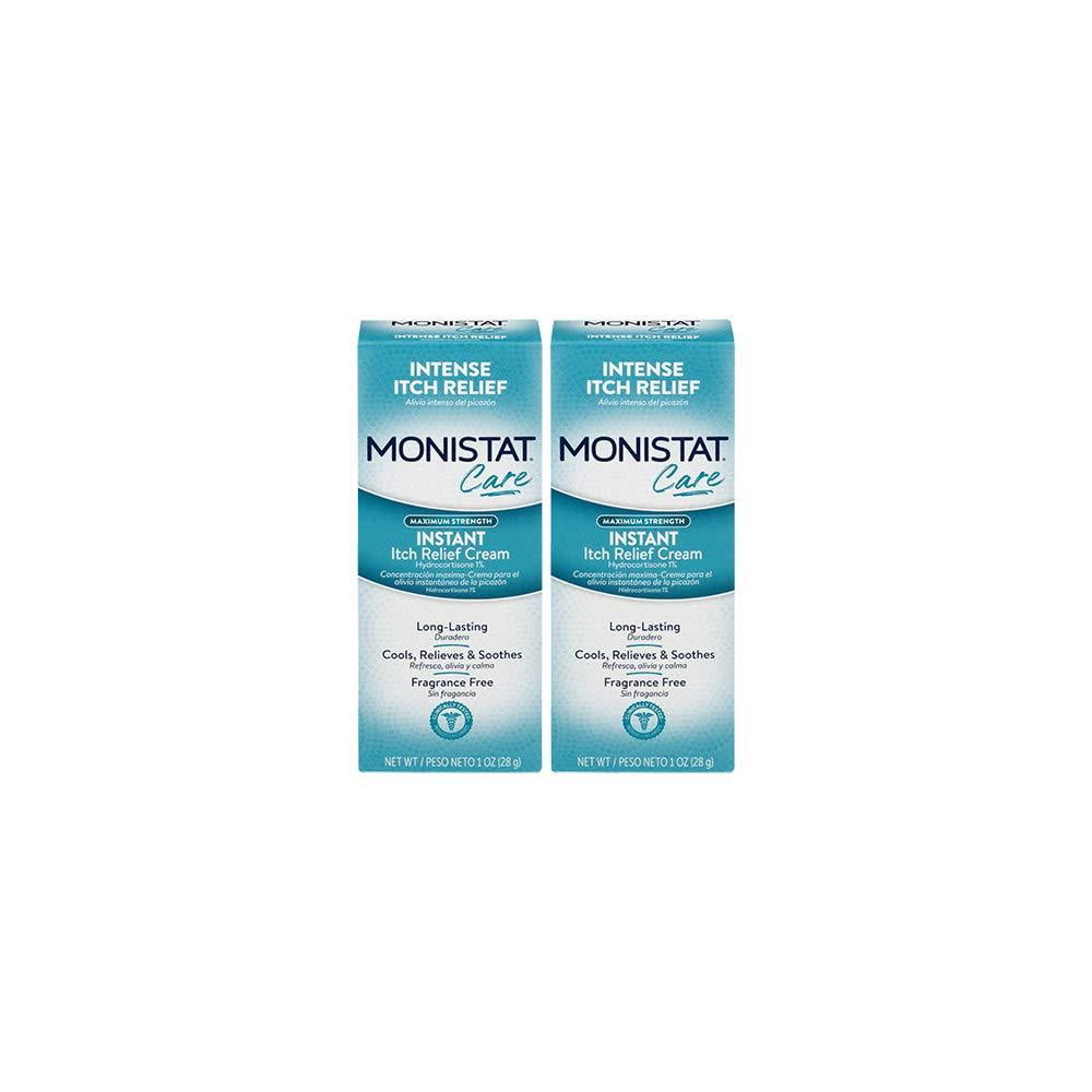 Monistat Care Instant Itch Relief Cream | Maximum Strength | 1 OZ | 2 Pack