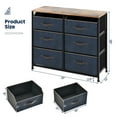 thumbnail image 3 of Costway Armoire de Rangement pour Commode à 6 Tiroirs avec Tiroir en Tissu Pliable, 3 of 10