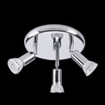 thumbnail image 3 of 3 Way Round Plate Ceiling Spotlight Cabinet Rotatable LED Light Bulbs Home Lighting No Bulb, 3 of 7