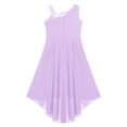 thumbnail image 6 of inhzoy Kids Girls Rhinestones Bridesmaid Dress Shiny High Low Flower Girls Gowns,Sizes 6-16 Lavender 10, 6 of 7