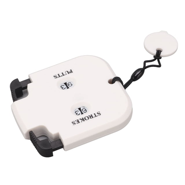 Stroke Counter, Score Counter Quick Zeroing 2 Dial Plates Pressing Mechanical Scoring For Competition White Body Black Press