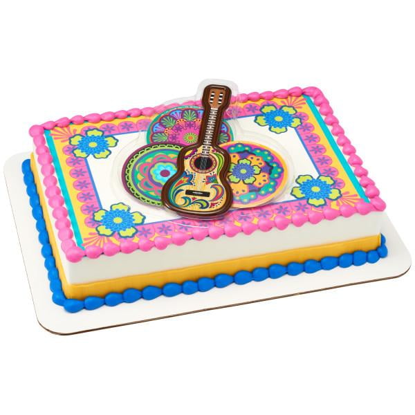 Fiesta DecoSet with 1/4 sheet Edible Cake Topper Image  Background