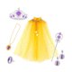 thumbnail image 2 of Juego de juguetes para vestir a princesas perfecl 7 capas de tul con lentejuelas Amarillo, 2 of 8