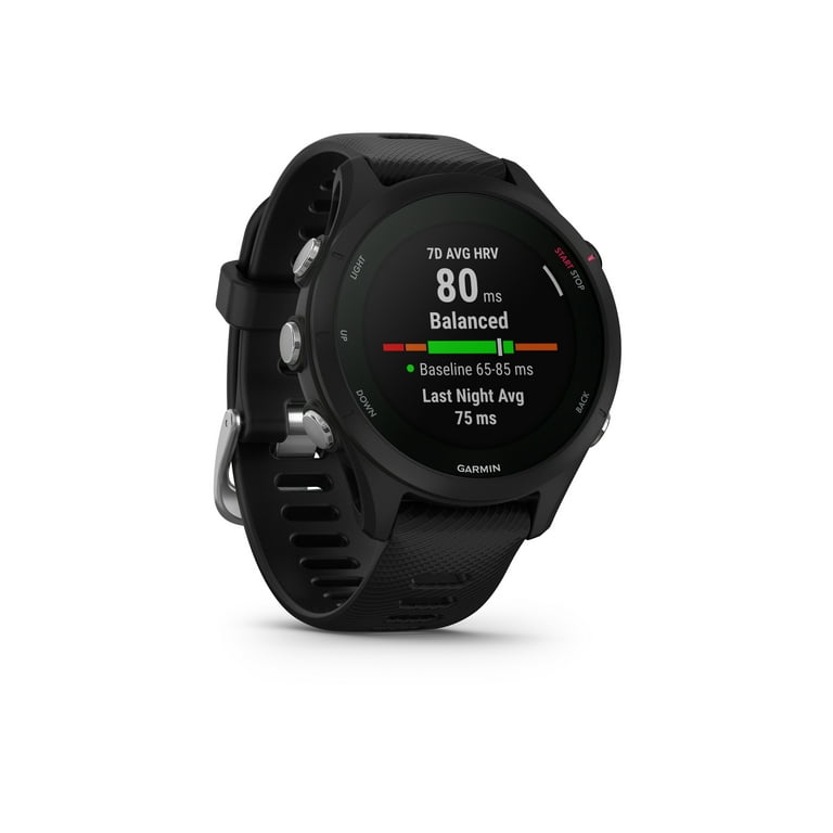 Garmin Forerunner 255S Music Smaller Unisex Adult GPS Running Smartwatch  with Black EarBuds 