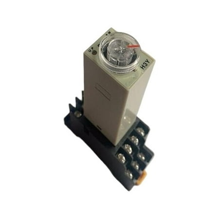 

H3Y-2 H3Y-4 Time relay DC12V DC24V AC36V AC110V AC220V AC380V Energized time delay relay 1S 10S 30S 60S 10M 30M 60M + base