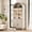 Gray, variant on 71" Tall Arched Bookshelf, Kitchen Pantry Storage Cabinet, 3-Tier Bookcase with 2 Glass Doors for Living Room, Kitchen, Home Office, Black
