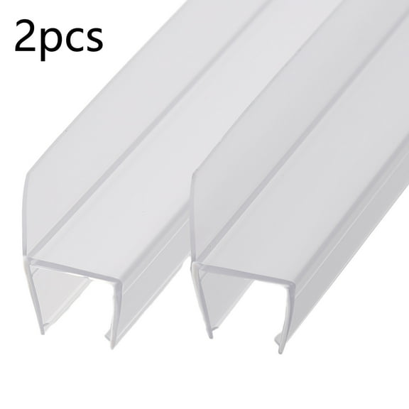 2pc 50cm Replacement Seal Shower Door 6/8/10/12/15mm Water Deflector