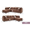 thumbnail image 4 of Glory Furniture Malone Sectional in Chocolate Color, 4 of 7