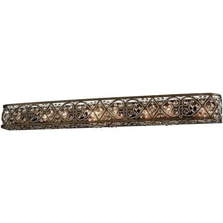 

Bathroom Vanity 8 Light Fixtures With Antique Bronze Finish Metal/Crystal Material Candelabra Bulb 48