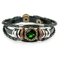 thumbnail image 1 of Fankiway 12 Constellation Bracelet Charm Leather Rope Bracelet Ladies Men Hand Woven Rope Bracelet Punk Chain Cuffs, 1 of 2