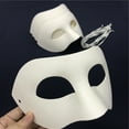 thumbnail image 2 of Aspire 12 Pcs Paper Mache Masks for DIY Craft, Venetian Mask Halloween Paintable White Masks Masquerade Masks Party Supplies, 2 of 7