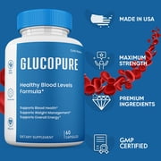 (10 Pack) GlucoPure Capsules Blood Support, GlucoPure Pills, All Natural Supplement GlucoPure Glycogen Capsules