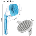 thumbnail image 4 of Seven Oh Pet Grooming Slicker Brush with Ergonomic Design for Dogs & Cats, Blue, 4 of 6