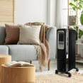 thumbnail image 4 of Senville Electric 1500W Oil Filled Radiator Heater, Safety Protection, Digital LED, 3 Heat Settings, 5 Temperature Settings, For Home or Office Use, 4 of 6