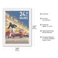 thumbnail image 2 of 1959 Grand Prix - 24 hours of Le Mans France - Endurance Racing - Vintage Car Racing Poster by Michel Bélignod c. 1959 - Japanese Unryu Rice Paper Art Print 24 x 32 in, 2 of 4