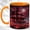 Orange, variant on Haunted House Coffee Mug, Gothic Poppy Mug, Ceramic 11 oz