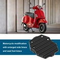 thumbnail image 3 of 1PC Motorbike Kickstand Pad Aluminum Alloy Foot Side Stand Enlarge Extension Pad 69.6x55.9mm Compatible with Piaggio Vespa GTS GTV 250 300 2013-2023 Black, 3 of 7