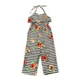 thumbnail image 1 of Kmbangi Combinaison à Rayures pour Filles, Imprimé Floral, Combinaison Élégante, 1 of 10