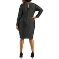 thumbnail image 2 of B. Darlin Womens Plus Party Cocktail Sheath Dress, 2 of 2