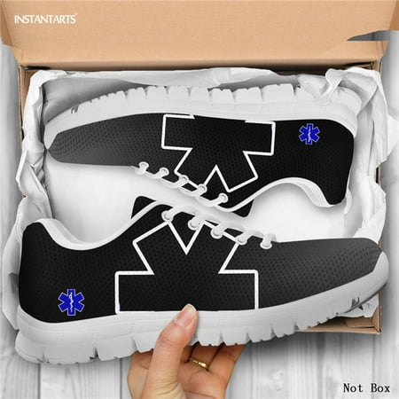 

Gradient Color Casual Shoes for Women Nursing Shoes Lace Up Comfortable Ladies Walk Shoe Paramedic EMT EMS Designer Mesh Sneaker