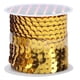 thumbnail image 3 of 9 rollos de hilo de lentejuelas de 6mm, tela de PVC para manualidades, accesorio decorativo auxiliar, 5 yardas (dorado), 3 of 5