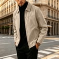 thumbnail image 4 of Lightweight Zip Up Jackets for Men Side Pockets Fall Spring Casual Work Outerwear, 4 of 6