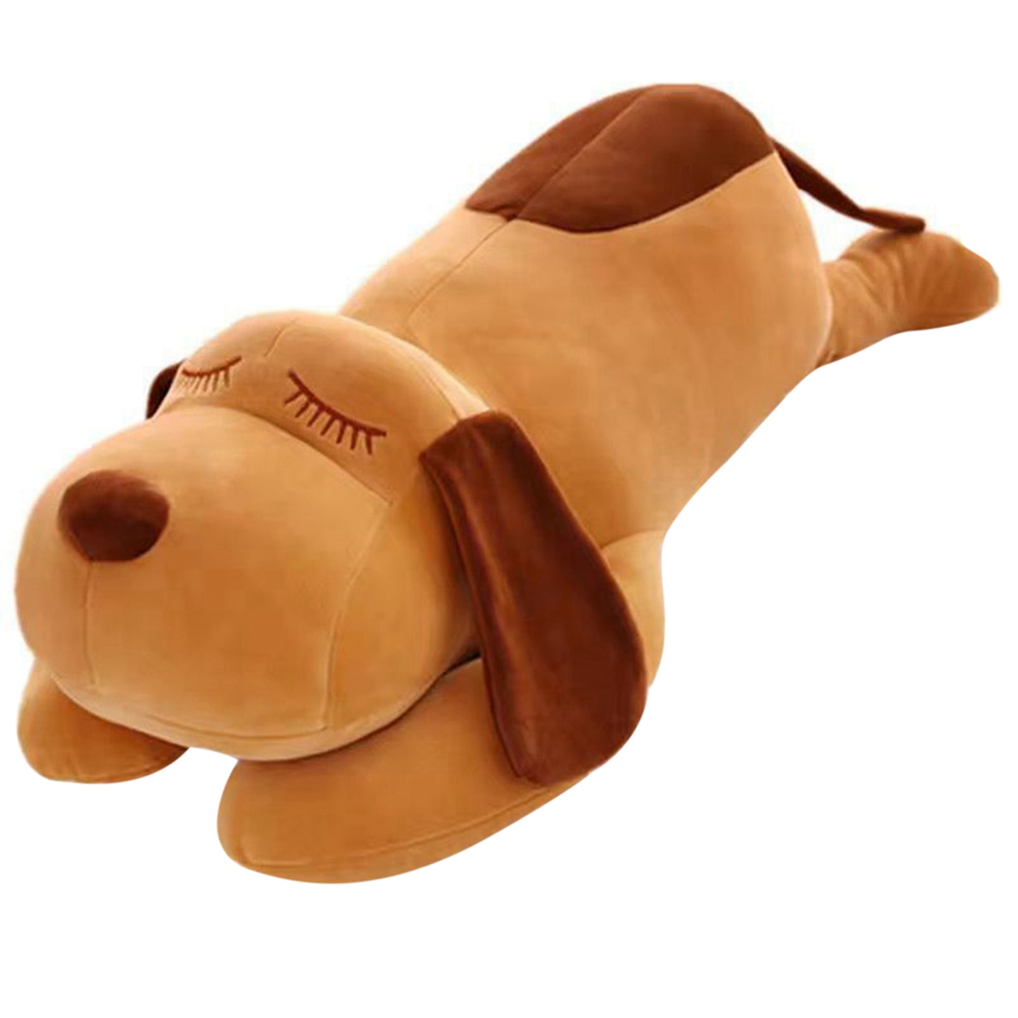 TheMogan Small Scruff Puppy Dog Pet Soft Plush Stuffed Animal Toy Beige Tan 8" 