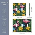 thumbnail image 2 of Yayeee Toggle Light Switch Wall Plate 3-Gang 6.37"x4.48" Decorative Outlet Cover, Flamingo Floral Pattern, 2 of 7