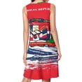 thumbnail image 2 of Dominican Republic Spring Summer Dresses for Women Fashion T-shirt Dress Casual Sleeveless Loose Sundress with Pockets, 2 of 5