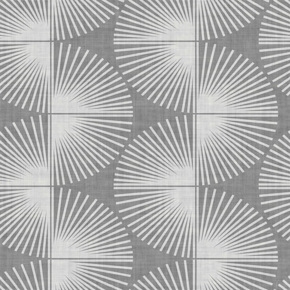 Nicole Miller Fluted Geo Smoke Peel & Stick Wallpaper