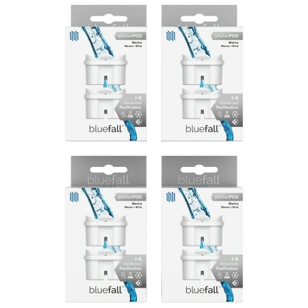 Mavea Maxtra & Brita Compatible Replacement Water Pitcher Filter 4-Pack - PitcherPod by (Brita Maxtra Water Filters Best Price)