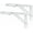 White, variant on Folding Shelf Brackets, 16 Inch Heavy Duty Collapsible Shelf Bracket, White DIY L Bracket for Workbench Folding Table Hinge, Max Load: 330lb, Pack of 2
