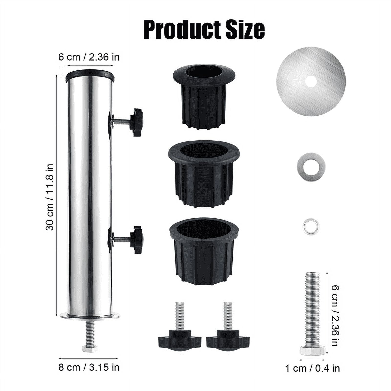 Xmas Tree Stand LUTER Umbrella Pole Mount Stand Parts Set, Adjustable  Stainless Steel Umbrella Stand Tube PVC Umbrella Base Pipe Sleeve Umbrella  Stand Parts Replacement For Outside Garden Backyard Outdoor Umbrella Stand, image size:1600x1600