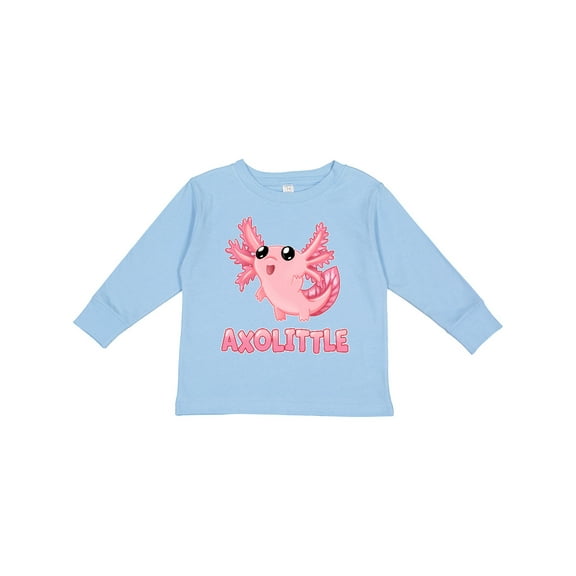 Inktastic Axolittle- Cute Baby Axolotl Boys or Girls Long Sleeve Toddler T-Shirt