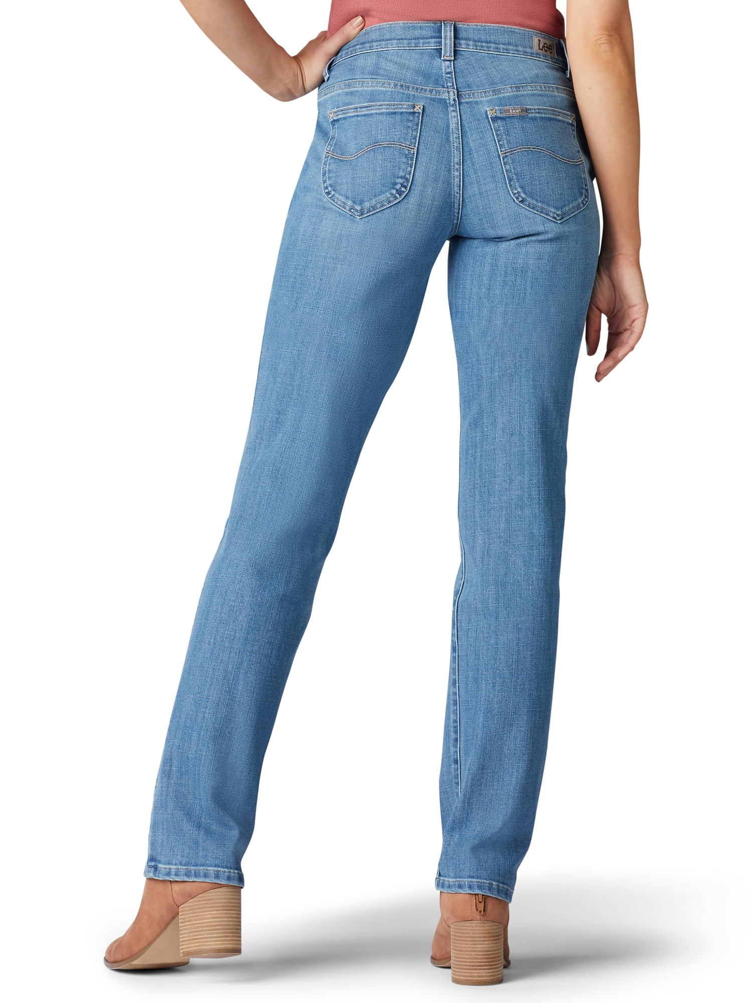 Lee Women's Stretch Relaxed Fit Straight Leg Jean