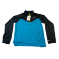 thumbnail image 4 of Nike Kids Element 1/2 Zip L/S Top Sweatshirt Blue Lagoon/Black/Volt, Medium, 4 of 8