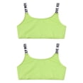 thumbnail image 4 of MSemis Kids Girls Crop Tops Camisole Tank Tops Sports Training Exercises Fluorescent Green 12, 4 of 5