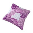 thumbnail image 3 of YFYANG Square Decorative Throw Pillow Case, Purple Vintage Flower Pattern Bedroom Sofa Car Cushion Cover, 12"x12" (Pillowcase without pillow), 3 of 9